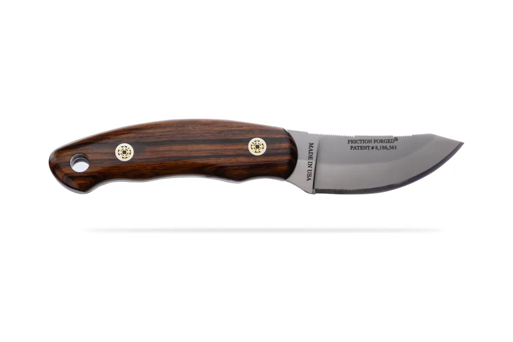 Pinnacle I fixed blade knife with premium ironwood handle by DiamondBlade Knives