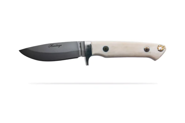 Heritage fixed blade knife with stag handle and Friction Forged Technology