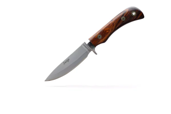 DiamondBlade Surge knife with ironwood handle and patented Friction Forged blade, made in USA