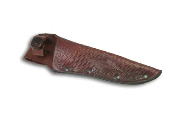 Traditional leather sheath for DiamondBlade Knives fixed blade hunting knife